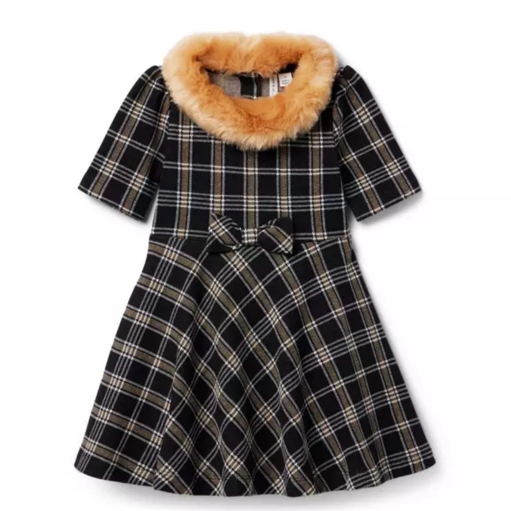 Faux Fur Collared Dress by Janie and Jack 5